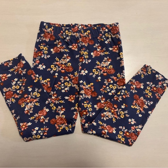 Little Lass Girls 5 Fall Floral Outfit Set – Top & Leggings - Picture 9 of 11